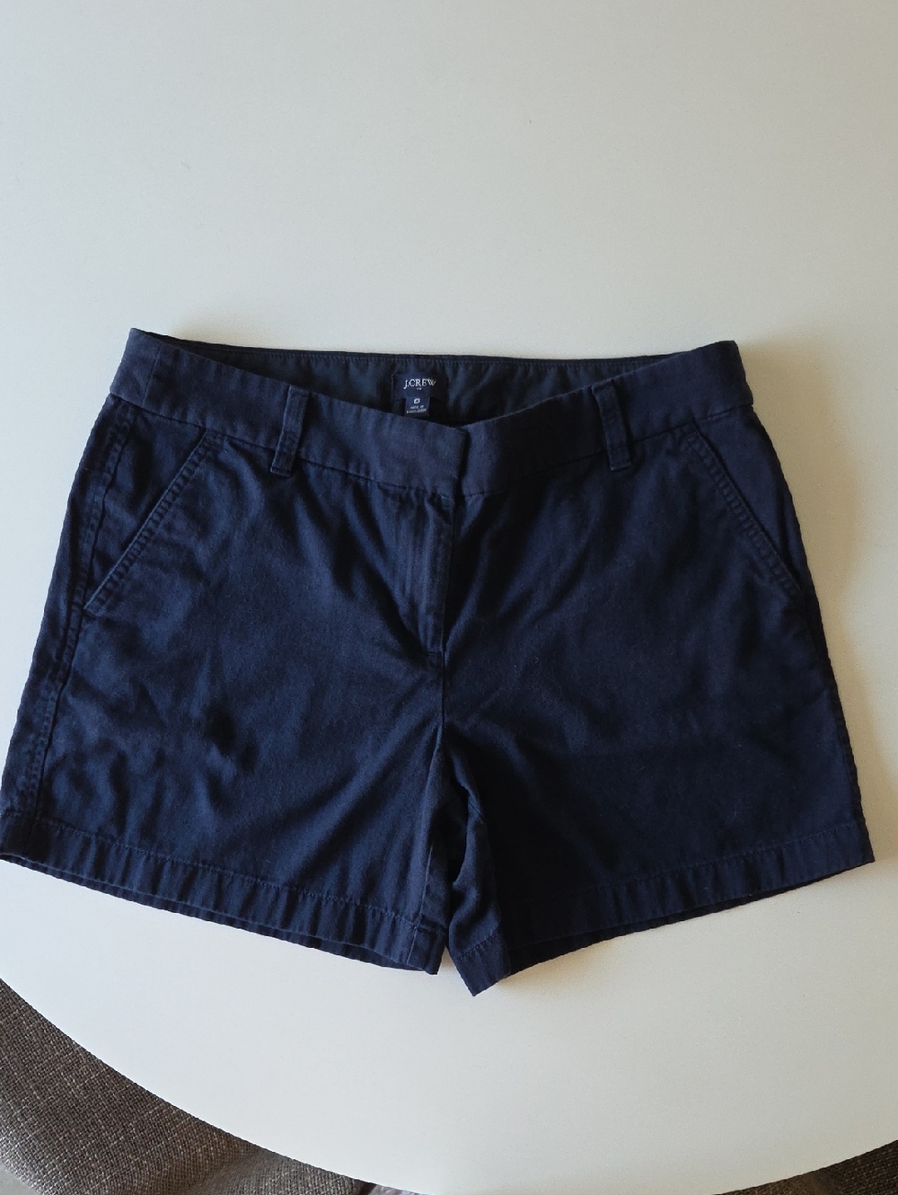 J. Crew Factory Navy Cotton Chino Bermuda Shorts